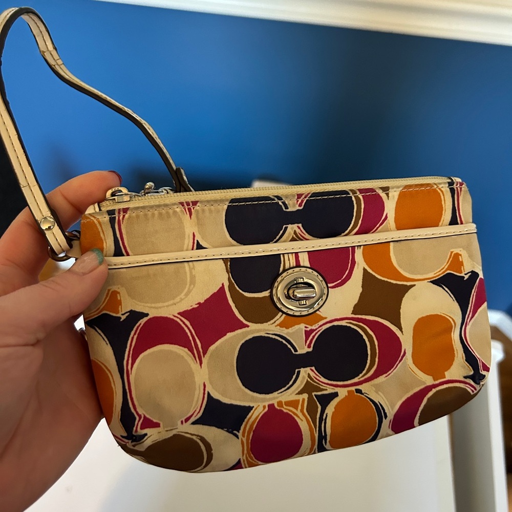Coach Multicolor Patterned Wristlet - image 1
